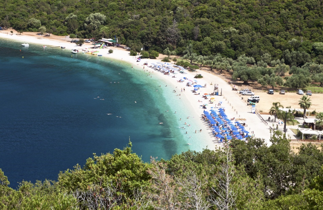 Beach of 'Antisamos' at Kefalonia island in Greece
